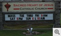 2013 Sacred Heart Sign