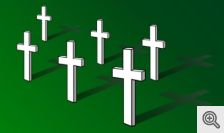 crosses on field remembrance day clip art 23131
