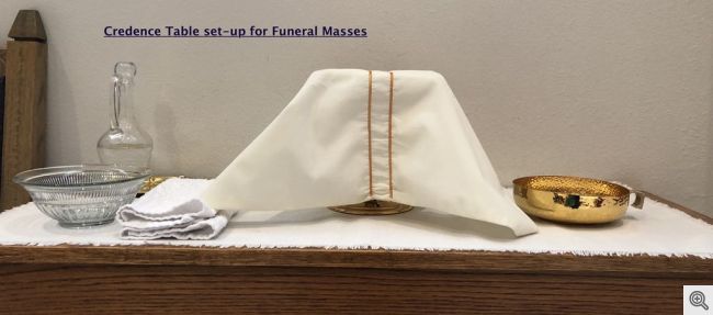 Credence Table Funeral Mass